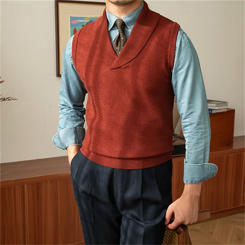 Calvin | Shawl Collar Sweater Vest