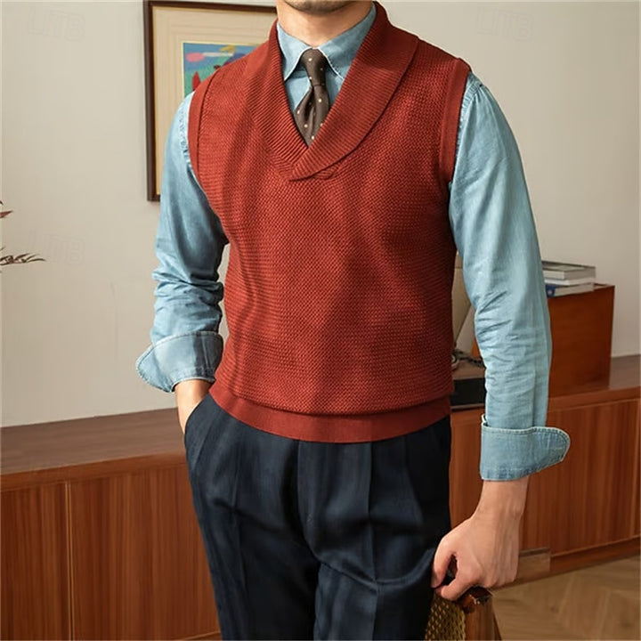 Calvin | Shawl Collar Sweater Vest