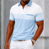 Dennis | Men's Colour Block Striped Polo