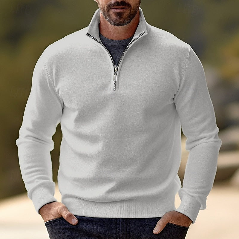 Landon | Quarter-Zip Stand-Collar Sweater