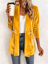 Celeste | Button-Tab Tailored Cardigan