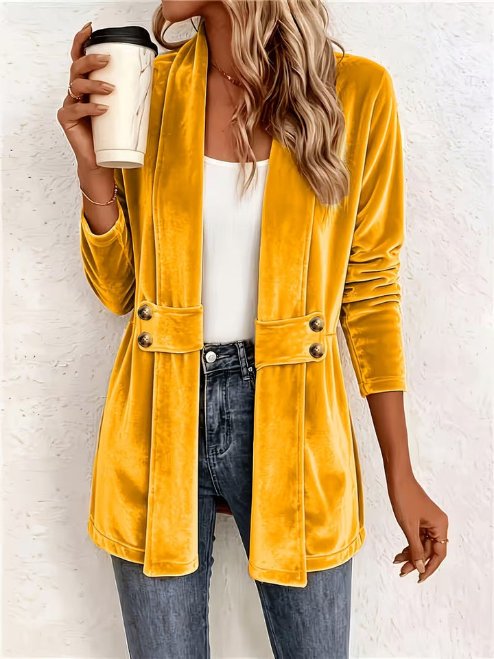 Celeste | Button-Tab Tailored Cardigan