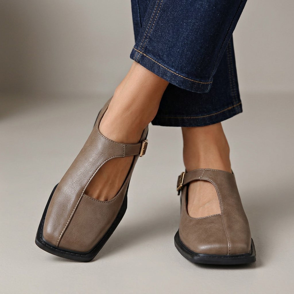 Clara | T-Strap Mary Jane Flats
