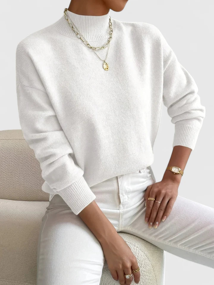 Adelina | Refined Mock-Neck Sweater