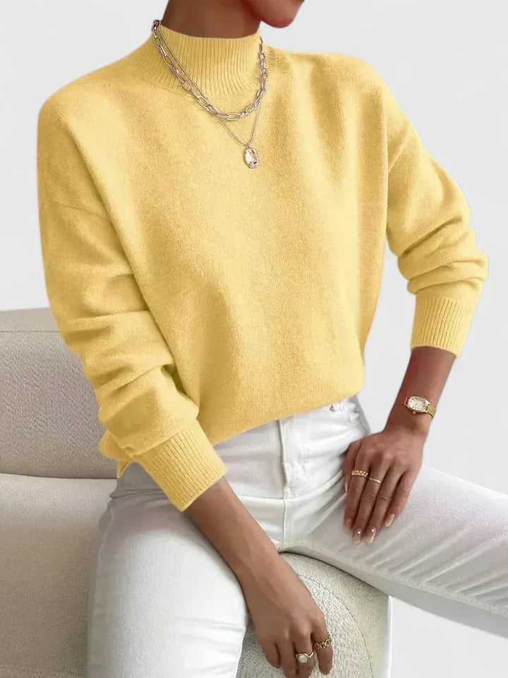 Adelina | Refined Mock-Neck Sweater
