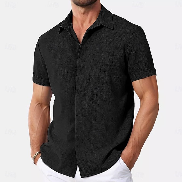 Douglas | Men's Linen Short Sleeve Shirt