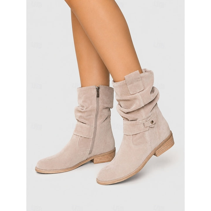 Pamela | Slouchy Buckle Ankle Boots
