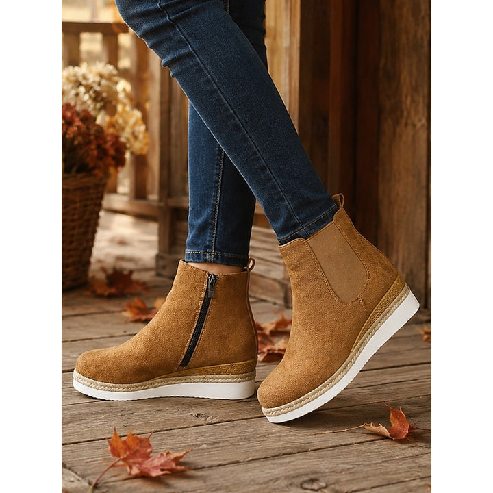 Felicity | Comfort Wedge Chelsea Ankle Boots