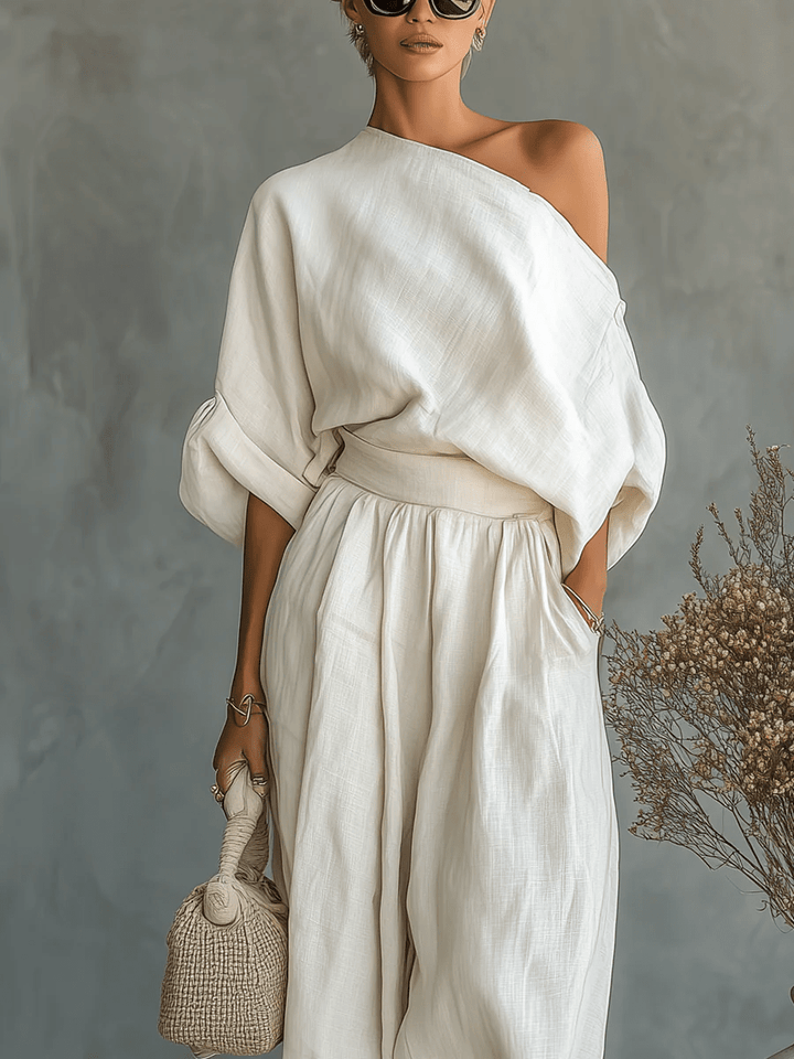 Juno | Relaxed Off-the-Shoulder Two-Piece Set