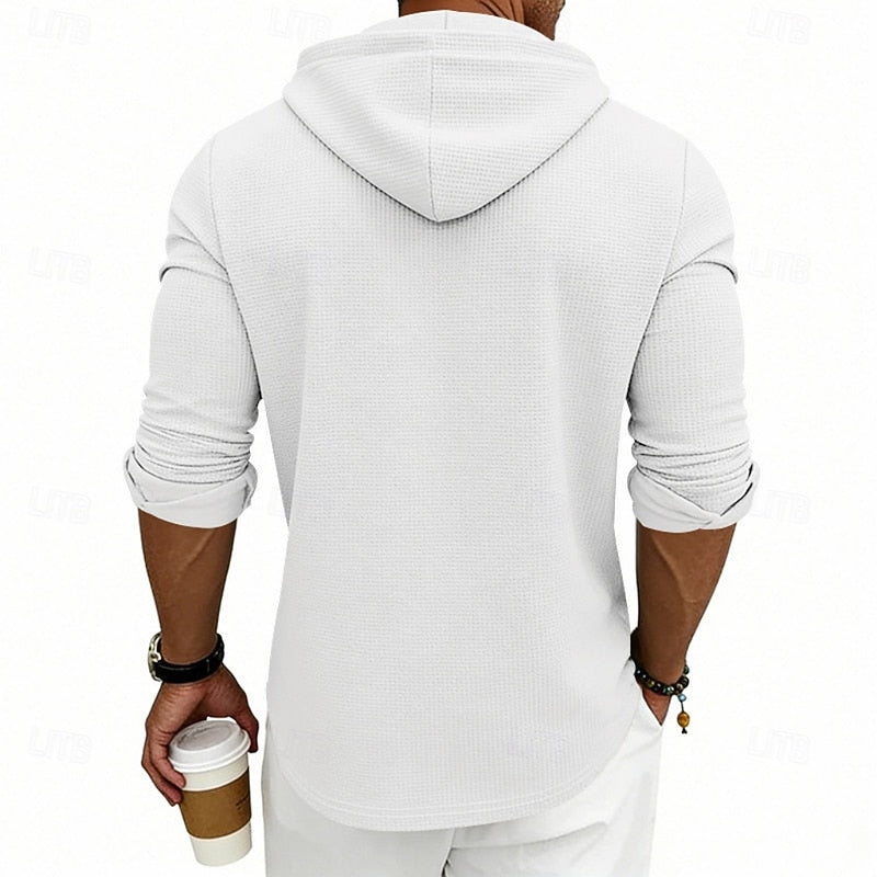 Julian | Hooded Henley Shirt