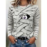 Georgia | Halloween Playful Graphic Long Sleeve Top