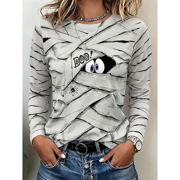 Georgia | Halloween Playful Graphic Long Sleeve Top