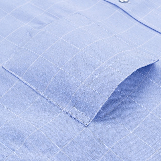 Roger | Men's Windowpane Check Short Sleeve Shirt