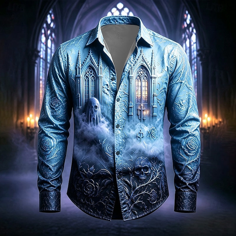 Ronan | Gothic Cathedral Halloween Shirt