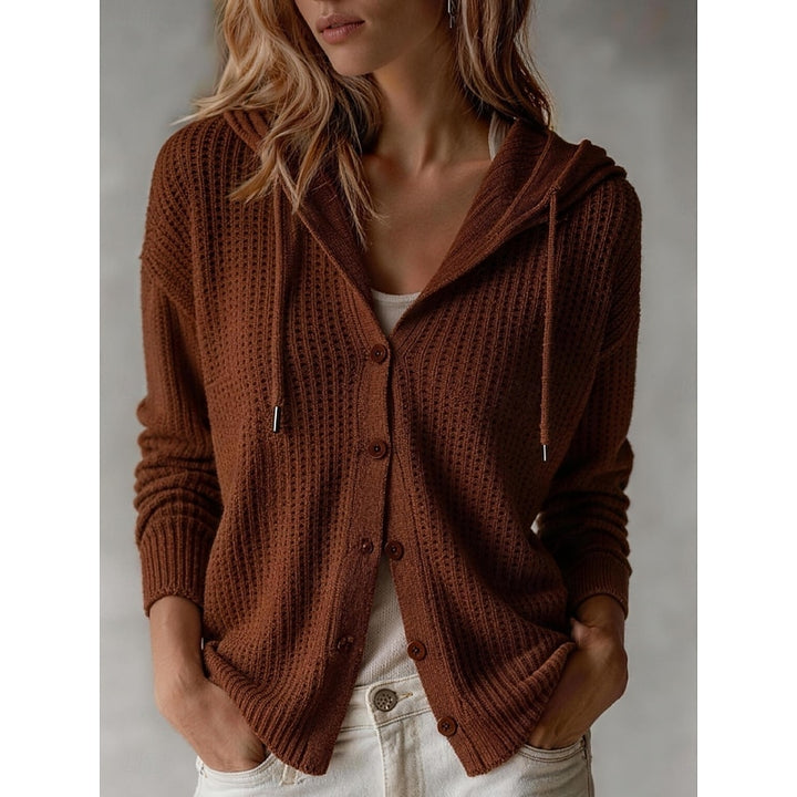 Marion | Hooded Button-Front Cardigan