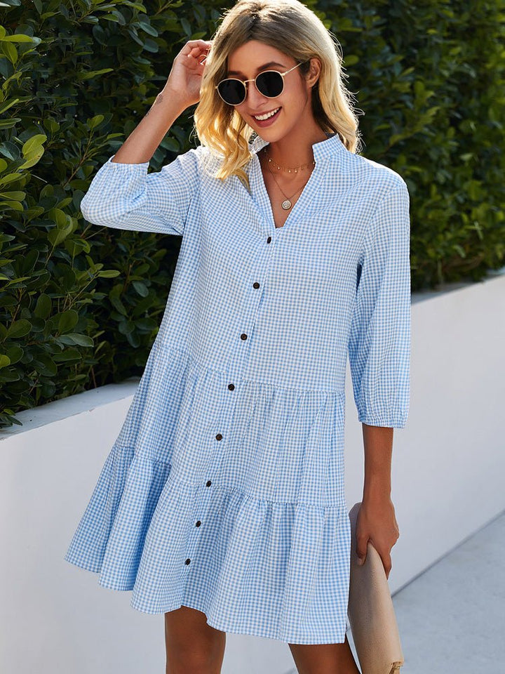 Juniper | Relaxed Checked Day Dress