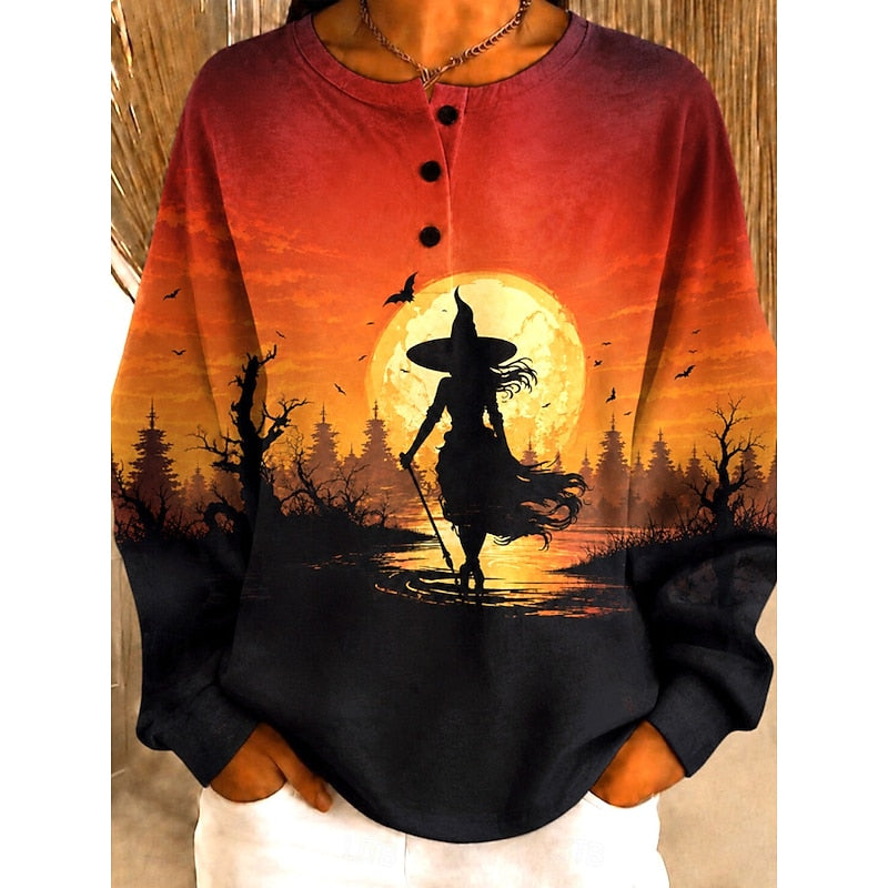 Heidi | Halloween Two-Tone Sweatshirt