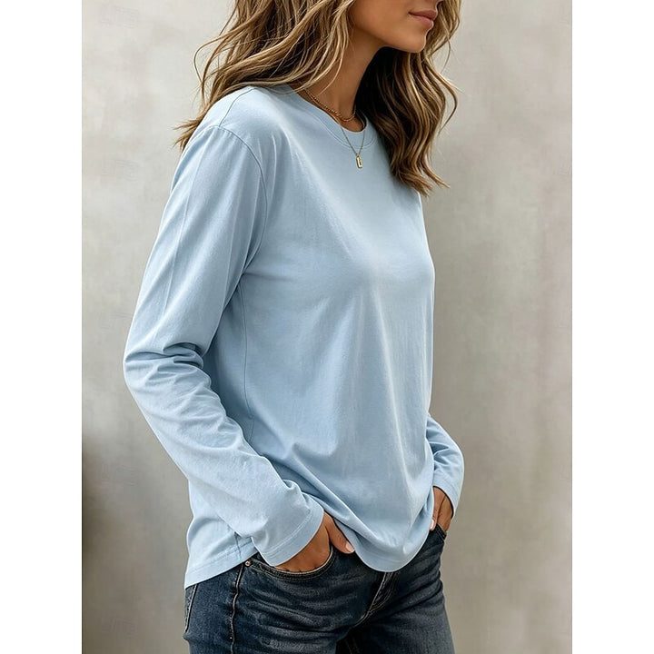Juliet | Classic Long Sleeve Crew Neck Top
