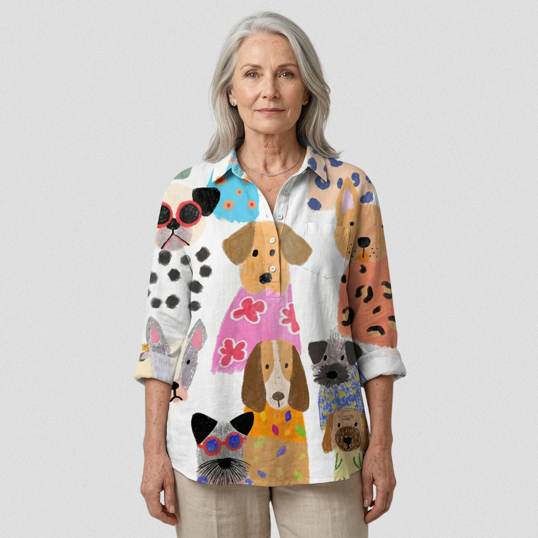 Philippa | Playful Print Relaxed Shirt