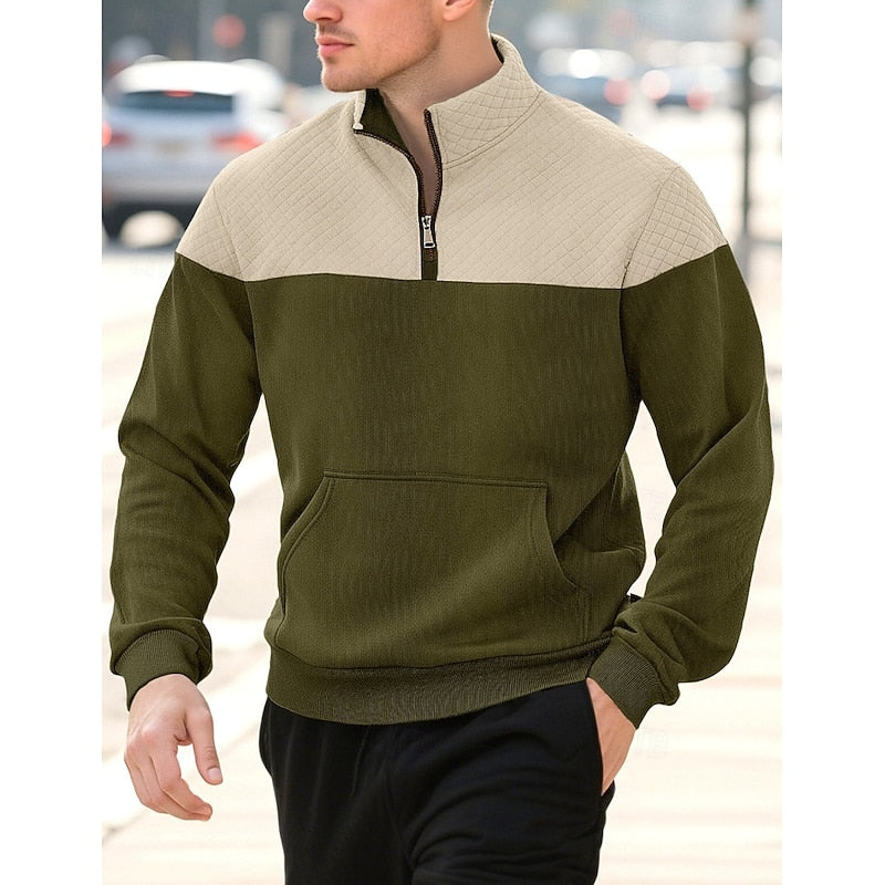 Chester | Quarter-Zip Colour Block Pullover