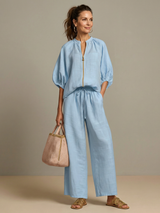 Cecily | Relaxed Wide-Leg Two-Piece Set