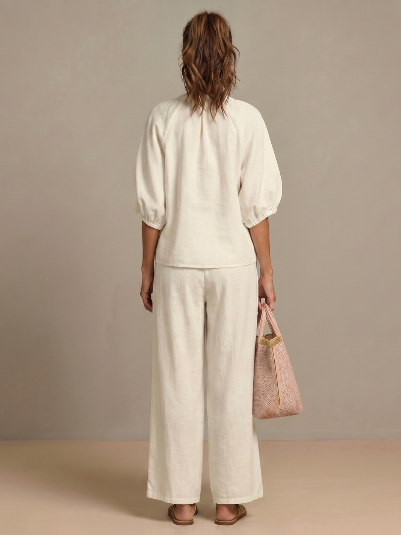 Cecily | Relaxed Wide-Leg Two-Piece Set