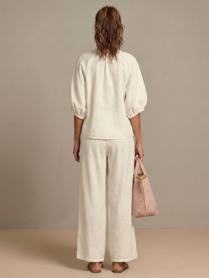 Cecily | Relaxed Wide-Leg Two-Piece Set
