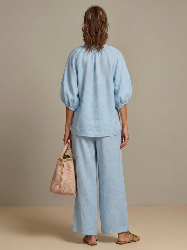 Cecily | Relaxed Wide-Leg Two-Piece Set