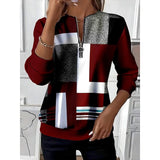 Marisol | Colour-Block Quarter-Zip Sweatshirt