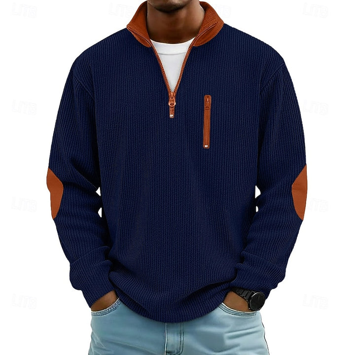 Garrett | Quarter-Zip Textured Pullover