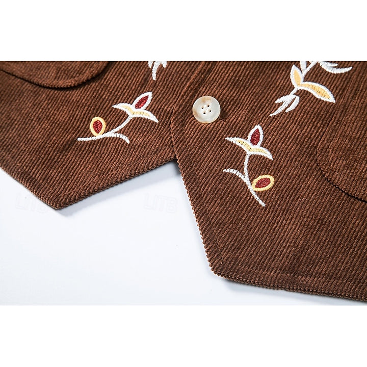 Harvey | Floral Embroidered Vest