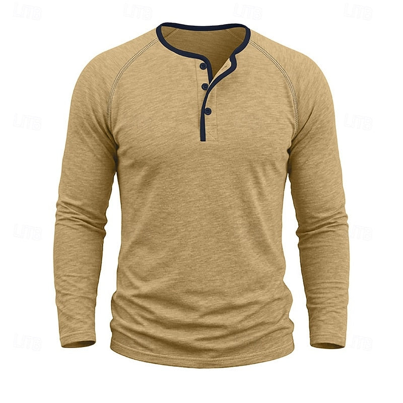 Weston | Classic Long-Sleeve Henley Shirt