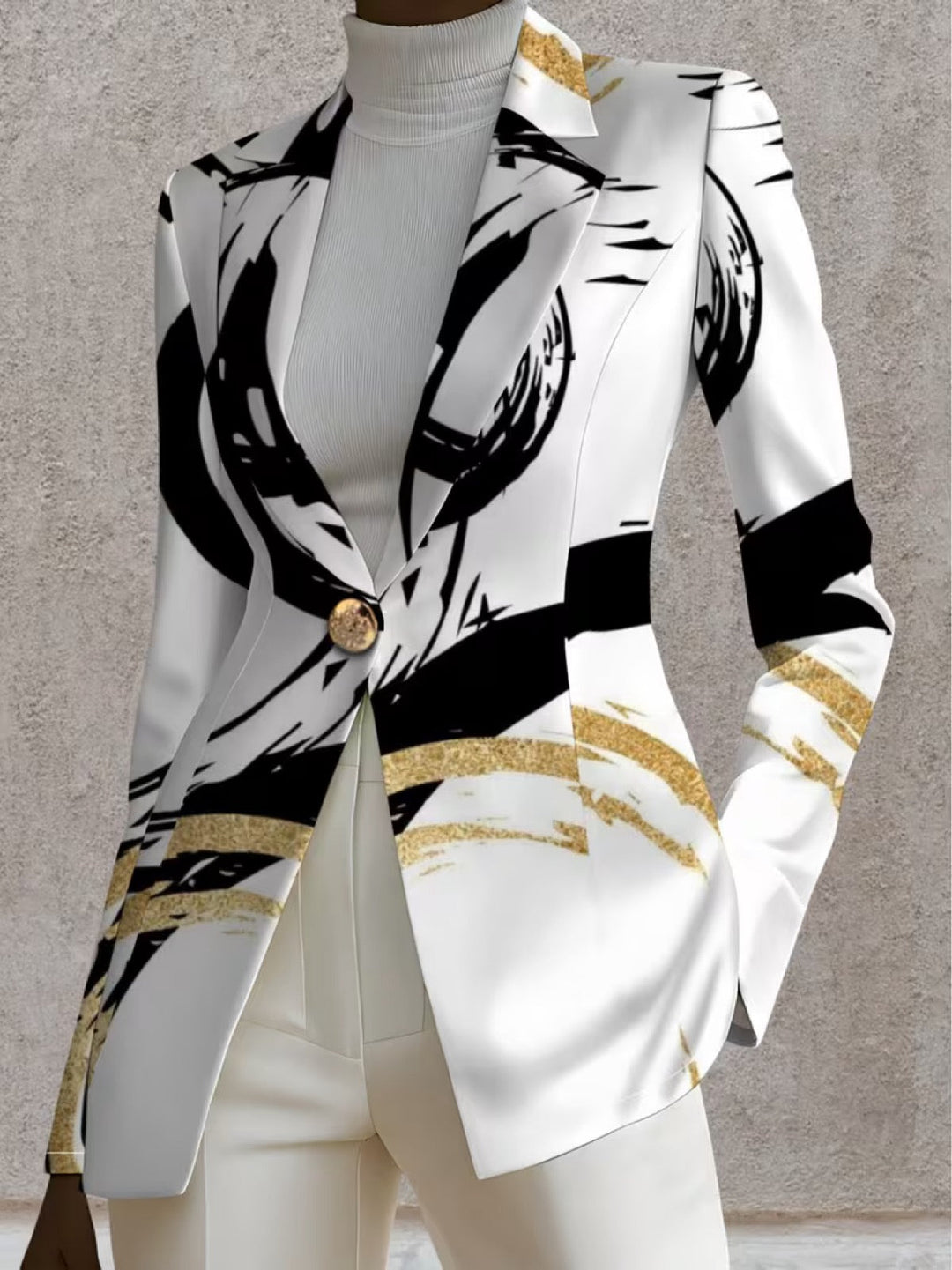 Marceline | Artful Brushstroke Blazer