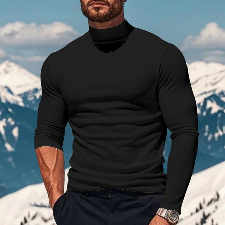 Garrett | Refined Mock Turtleneck Top