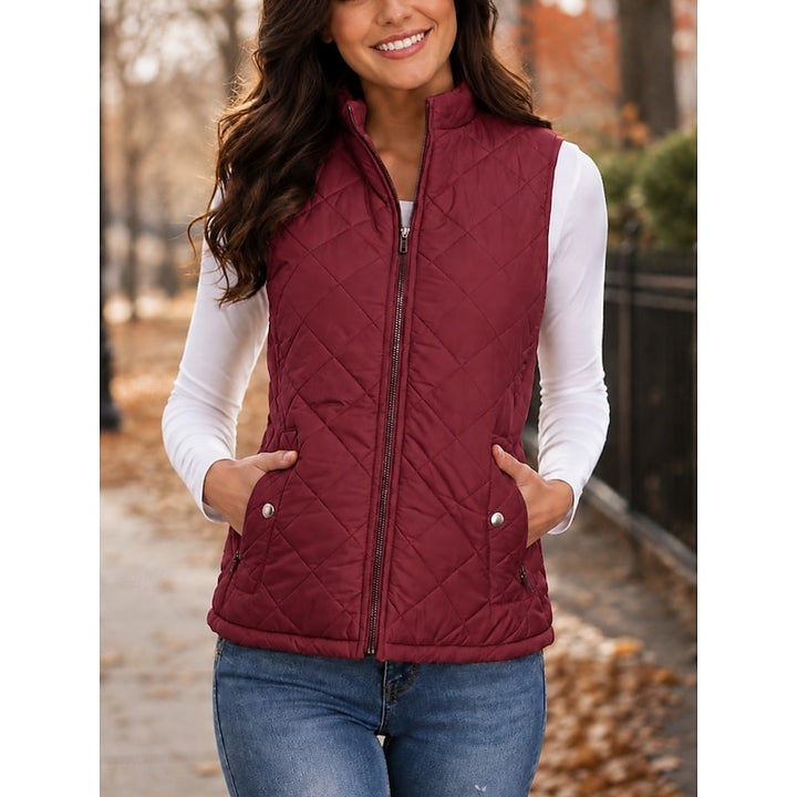Carmen | Quilted Stand-Collar Vest