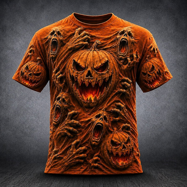 Damon | Haunted Pumpkin Halloween T-Shirt
