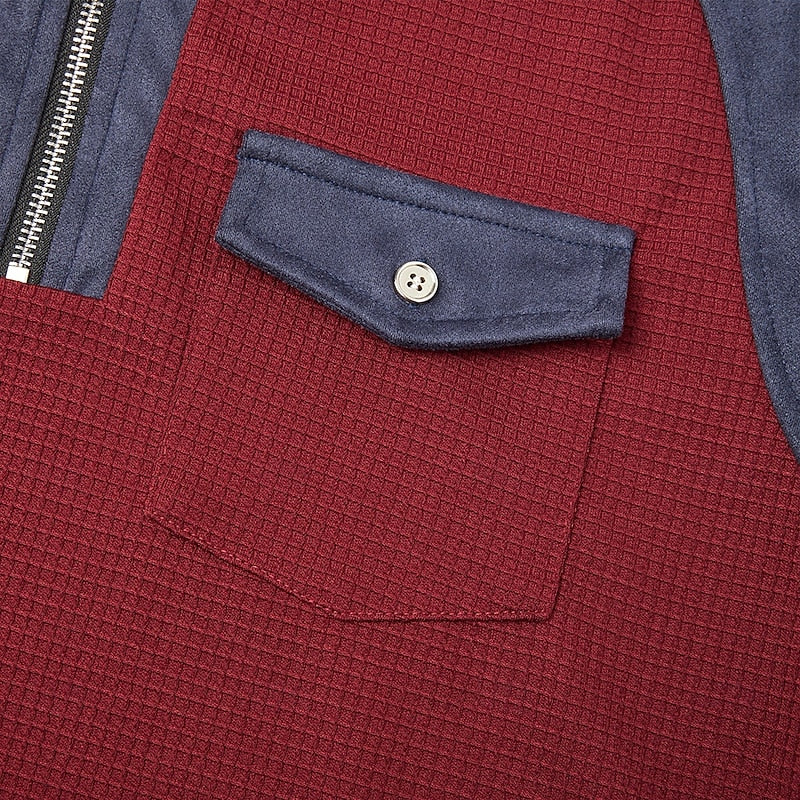 Malcolm | Quarter-Zip Elbow-Patch Pullover