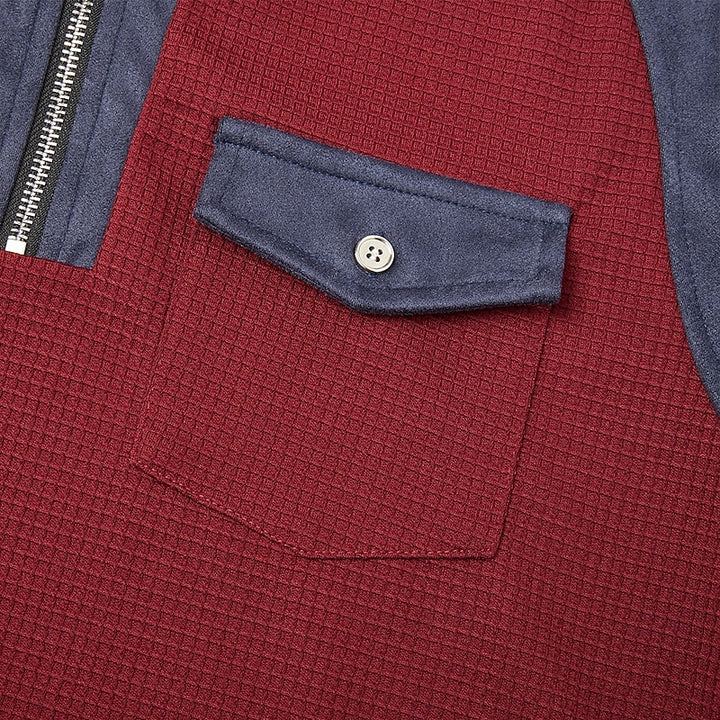 Malcolm | Quarter-Zip Elbow-Patch Pullover