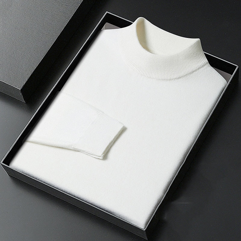 Calvin | Refined Mock Neck Sweater