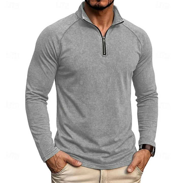 Nolan | Refined Quarter-Zip Top