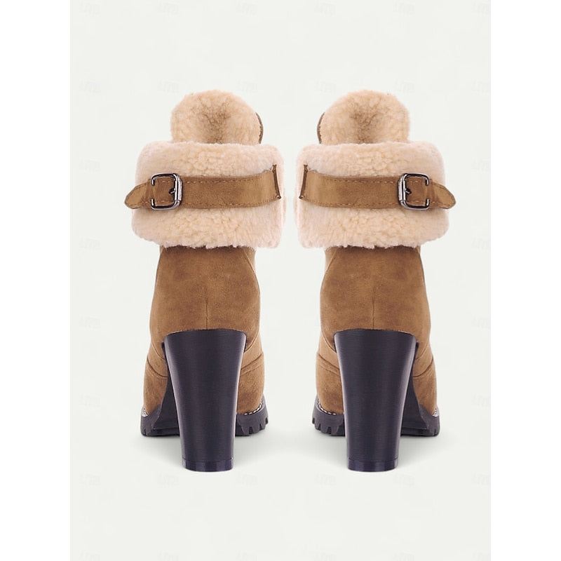 Juliette | Cozy Lace-Up Heeled Winter Boots