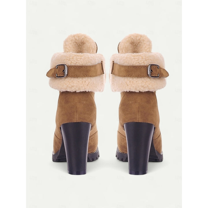 Juliette | Cozy Lace-Up Heeled Winter Boots