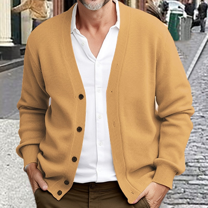 Malcolm | Christmas Button-Front Cardigan