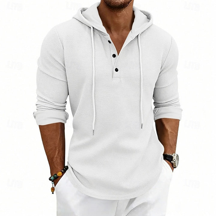 Julian | Hooded Henley Shirt
