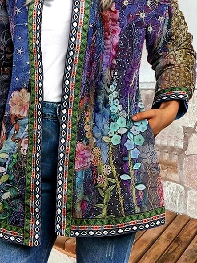 Marigold | Floral Patchwork Quilted Jacket