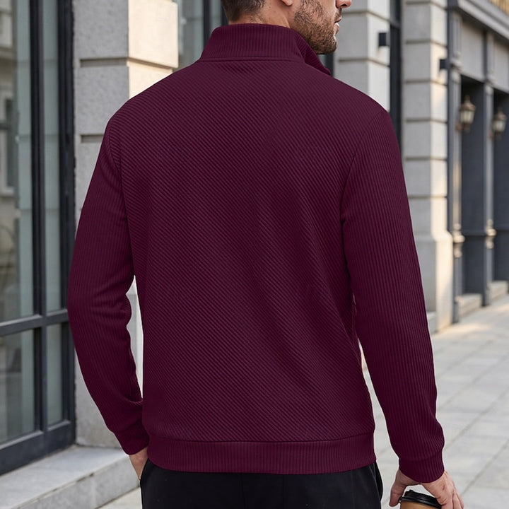 Easton | Textured Quarter-Zip Pullover
