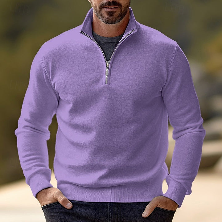 Landon | Quarter-Zip Stand-Collar Sweater