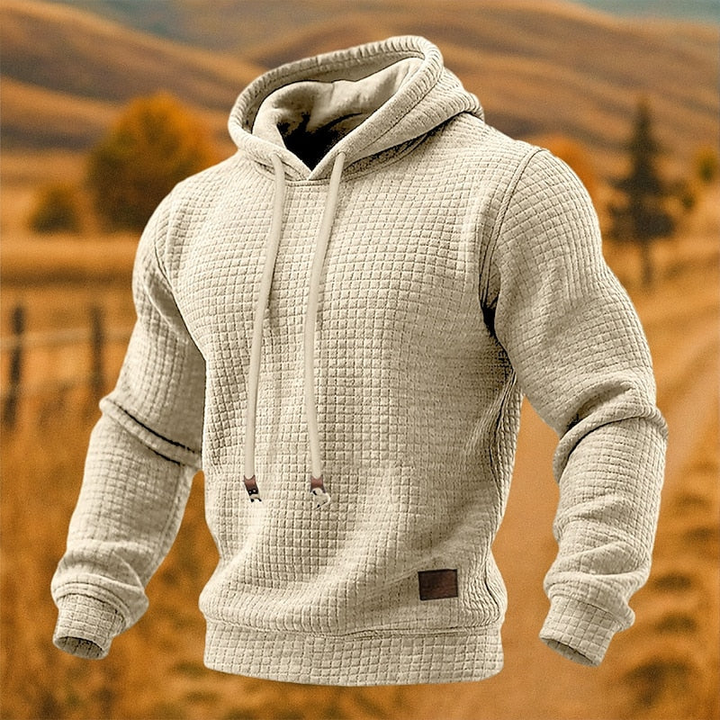 Nolan | Textured Pullover Hoodie