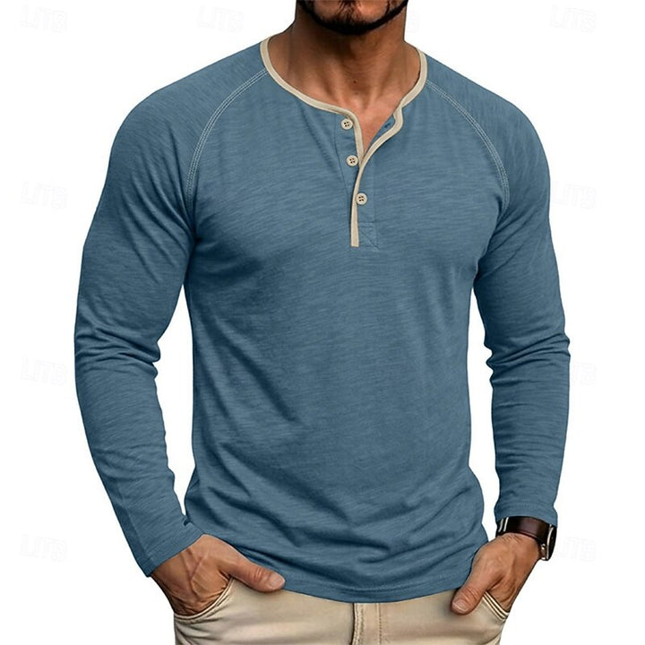 Weston | Classic Long-Sleeve Henley Shirt