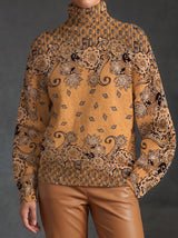 Ottavia | Paisley Bloom Turtleneck